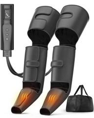 Leg Compression Boots: Foot Compression Massager with 3 Heating 3 Modes 3 Int…
