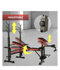 Foldable Adjustable Incline Decline Bench With Rack Leg Developer NEW