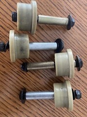 4X Total Gym Roller Wheel Assembly 1100 1500 1700 1800 Gold Supra Elite Silver