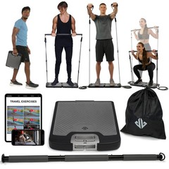EVO Gym – Portable Home Strength Training Elite – 320 Pounds, Multicolor