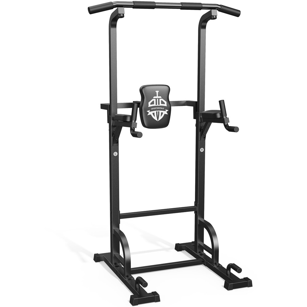 Sportsroyals Power Tower Dip Station Pull Up Bar for Home Gym Strength Traini…