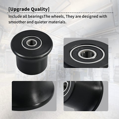 4 quantity Fits Bowflex Rolling seat trolley wheels for PR1000, Sport, Conquest