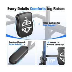 Sportsroyals Power Tower Pull Up Bar Station, 450LBS Stable Pull Up Dip Stati…