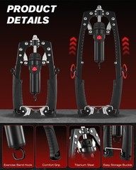 Full Body Workout Equipment Twister Arm Trainer with Hydraulic Resistance 440lbs