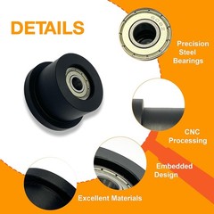 Upgraded Machined Wheels/Rollers Compatible with Total Gym,Replacement Parts for