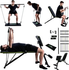 OptimalBody RBS4 Resistance Bench Home Gym System