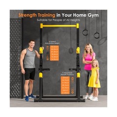SogesPower Power Tower Pull Up Bar Station, Foldable Pull Up Dip Station Free…