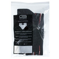 Golberg Mens Athletic Supporter 2 Pack Black Medium