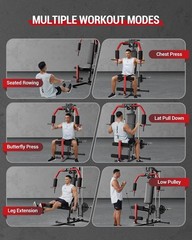 Multifunctional Home Gym Equipment Full Body Workout Station with Pulley System