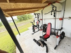 Marcy Xtreme 2 Adjustable Multi-Station Home Gym w/ Bench Pull Up/Lat Bar