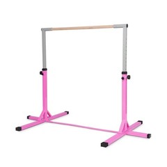 GYMAX Gymnastics Bar, Junior Training Steel Bar Height Adjustable, Gymnastics…