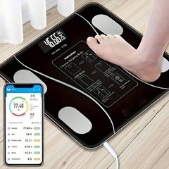 396LB Digital Bathroom Scale With LCD Display & Temperature Sensor