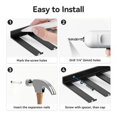 Wall Mounted Home Gym Equipment Storage Rack for Resistance Bands, Cable9254