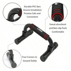 Ergonomic Push Up Bars – Non-Slip Strength Training Stands for Home Workouts