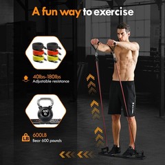Ultimate Portable Home Gym: Push Up Board & 20 Accessories for Full Body Workout