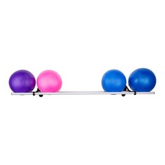 Vita Fitness 10 Ft Mounted Storage Rack for Yoga Stability Balls (For Parts)