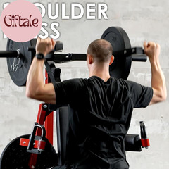 Deltoid and Shoulder Press Machine, Lateral Raise Machine with Adjustable Seat a