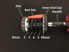 Bowflex SERIES 2 SelectTech 552 Dumbbell Replacement Handle Grip Holder Part