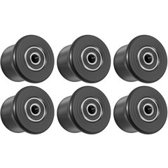 6pc Rolling Seat Trolley Wheels Sliding Seat Bracket Roller For Bowflex Home Gym