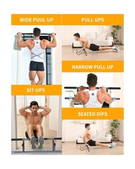Pull Up Bar Doorway – No Screws Fitness Chin-Up Frame for Home … Fast USA SHIP