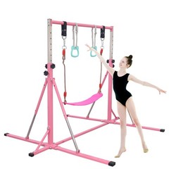 FC FUNCHEER Foldable Gymnastics Bar,5FT Horizontal bar,Adjustable Kids Traini…