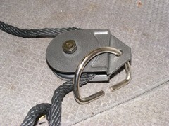 GENUINE TOTAL GYM PLATINUM PLUS & MORE LEG PULLEY ROPE W/CLIPS & D-RING**NICE