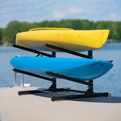 Teal Triangle Freestanding Kayak Storage Rack – 2 Kayak Rack & Canoe Rack – I…