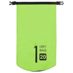 vidaXL Dry Bag with Zipper Green 5.3 gal PVC