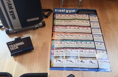 TOTAL GYM FIT W/XL SQUAT STAND,ATTACHMENTS,CARD DECK,WALL CHART,DVDS,MANUALS
