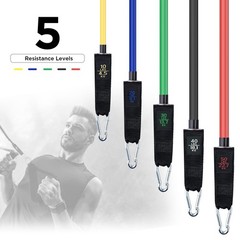 Resistance Bands, Simmgud Exercise Bands Set with Handles, Work Out 150 LBS