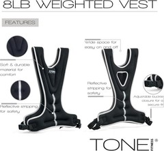 Versatile 8-Pound Weighted Fitness Vest for Ultimate Workout Performance