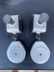 BOWFLEX ULTIMATE 2 SLIDER PULLEYS w/LOCK KNOBS LOT OF 2.