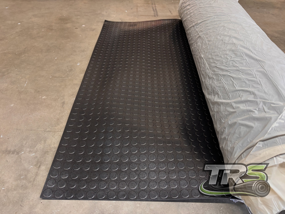 COIN Gym Floor Mat Rubber Roll Garage Golf Cart Truck Bed Flooring