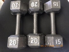 Cap Barbell 100 lb Cast Iron Hex Dumbbell Weight Set with Rack (TDY031407)