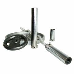 8″ F2 Adapter Olympic Sleeve for 1″ | 1.25″ Bar (Chain & Carabiner Not Included)