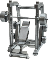 Mini Gym Set 4 Peice Smith Machine Weight Rack Dumbbell Rack Doll House Toys