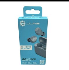 JLab Go POP+ True Wireless Bluetooth Earbuds, iOS, Android, Headphones