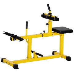 Yellow Gym Equipment for Home Ergonomic Optimized Seated Calf Raise Machine