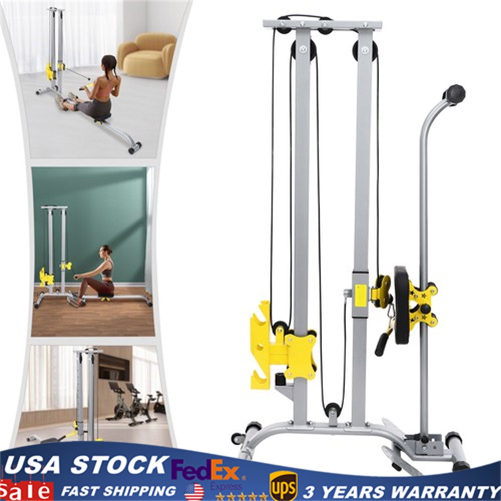 Low Row Cable Fitness Exercise Body Workout Strength Training Bar Machine