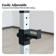 Adjustable Squat Rack Stable & Sturdy Bench Press Stand Heavy Duty