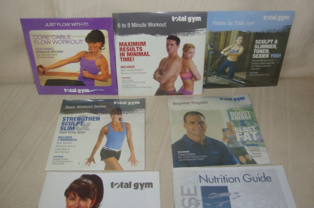 Total Gym DVD Lot, Core Cable Flow workout, Strengthen sculpt Slim and More
