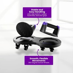 Innovative Dual Roller Ab Roller and Push Up Device for Core Strength Training