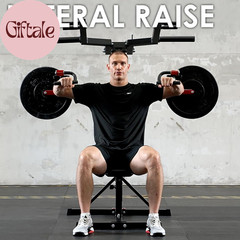 Deltoid and Shoulder Press Machine, Lateral Raise Machine with Adjustable Seat a