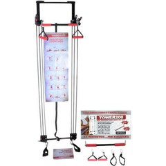 Tower 200 Door Gym Full Body Exercise Fitness Total Home Workout System + DVD