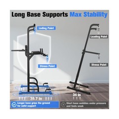 Sportsroyals Power Tower Pull Up Bar Station, 450LBS Stable Pull Up Dip Stati…