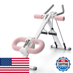 Papiblu Abdominal Trainers – Adjustable Ab Trainer Machine Foldable Abdominal