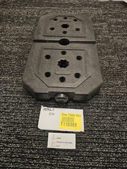( QTY 2 ) 12.5 Pound Each BackPack Plate Vinyl Machine Weight Black