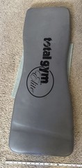 Total Gym Elite Pad Bench Back Board Leather Grey Grey Black Pads Used Bench Pad