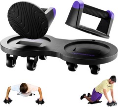 Innovative Dual Roller Ab Roller and Push Up Device for Core Strength Training