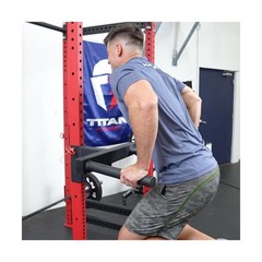 Titan Fitness Y-Dip Bar Fits T-3 Series Power Racks, Rack Mounted Dip Attachm…